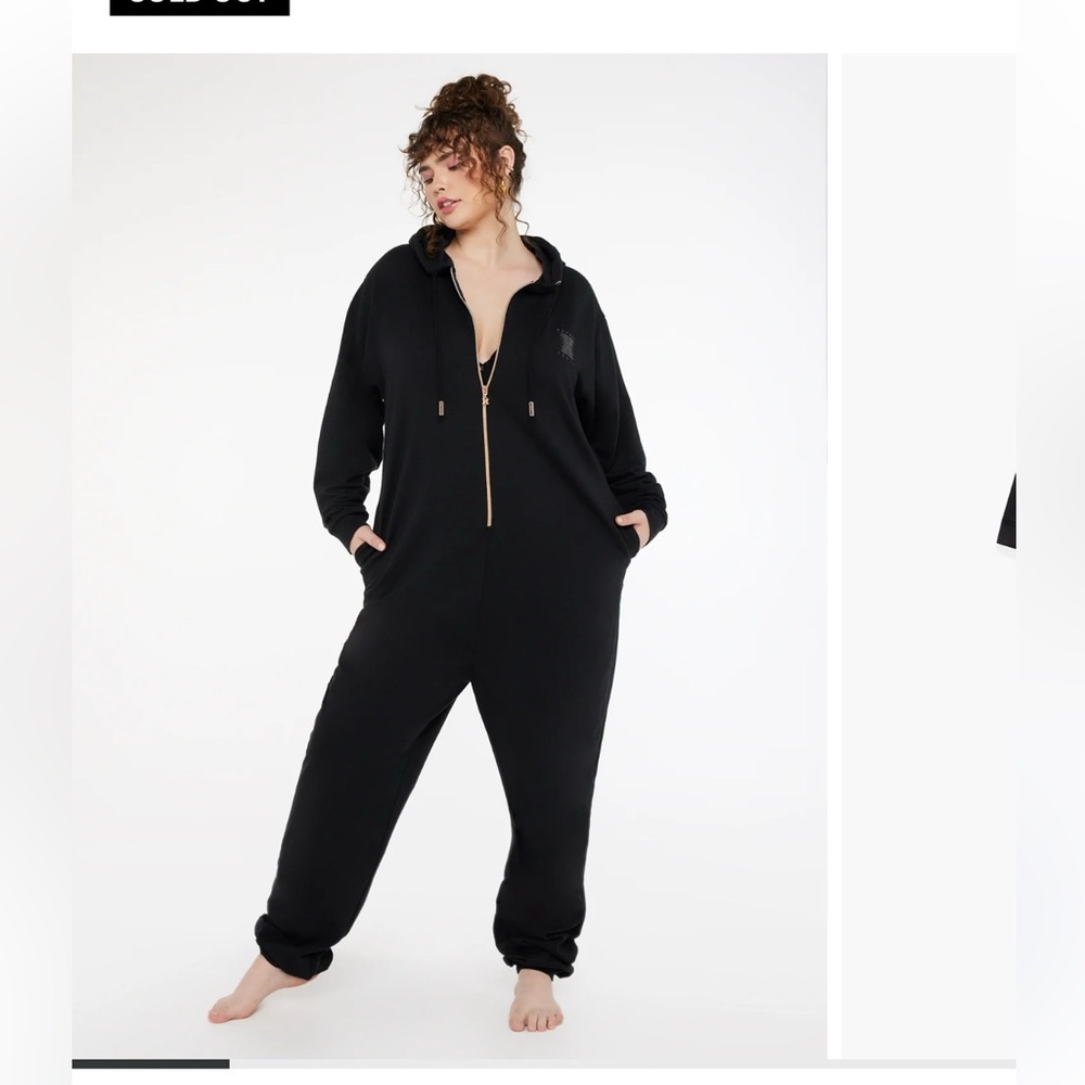 Savage x Fenty Hooded Showgirl Graphic Sweatshirt Onesie